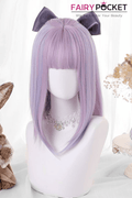 Medium Straight Blue and Purple Lolita Wig