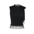 Sleeveless Butterfly Slim Fit Crop Top