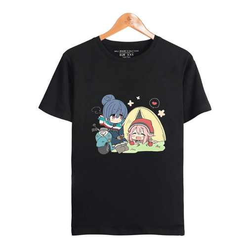 Yuru Camp Anime T-Shirt (5 Colors) - E