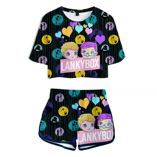 Lankybox T-Shirt and Shorts Suit - H