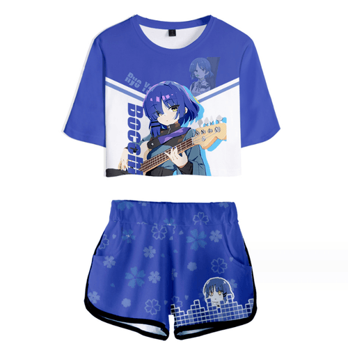 Bocchi the Rock Anime T-Shirt and Shorts Suits