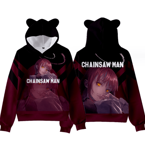 Chainsaw Man Anime Cat Ear Hoodie - G