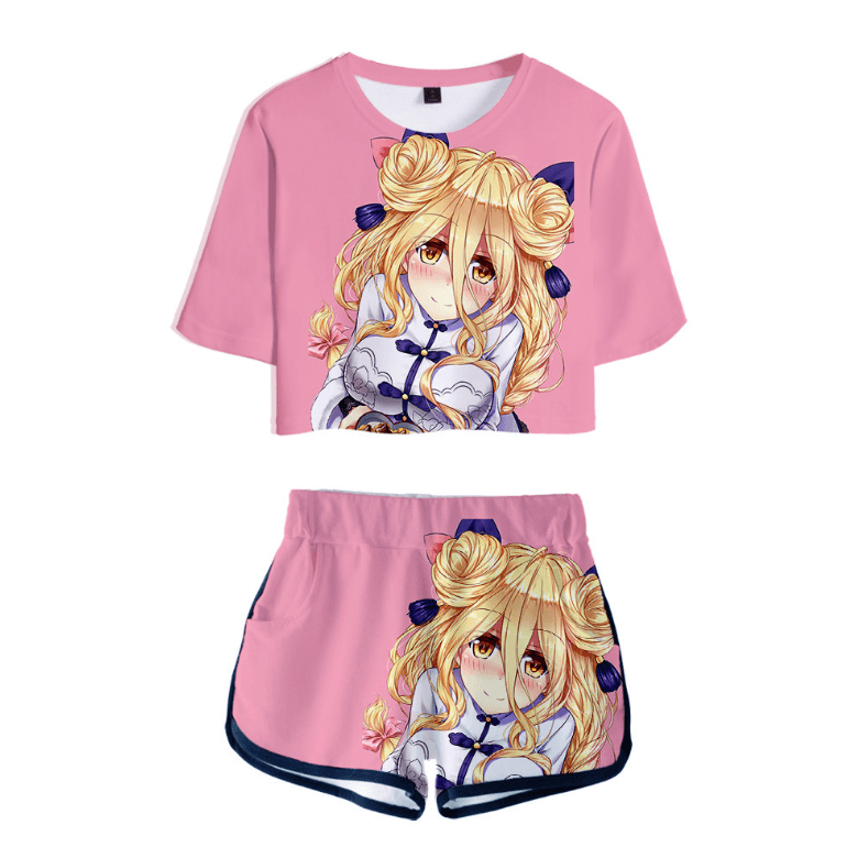 Date a Live T-Shirt and Shorts Suits - H