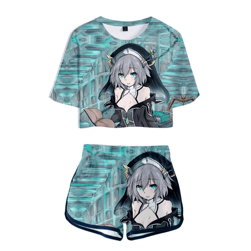 Date a Live T-Shirt and Shorts Suits - J