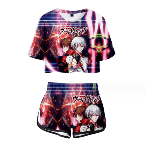 Kakumeiki Valvrave Anime T-Shirt and Shorts Suits - B