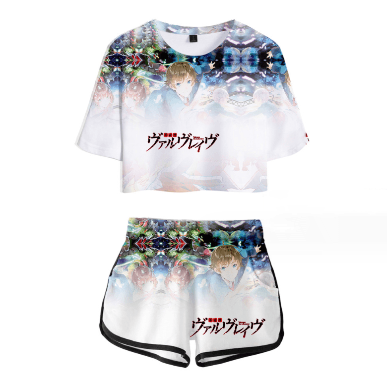 Kakumeiki Valvrave Anime T-Shirt and Shorts Suits - G