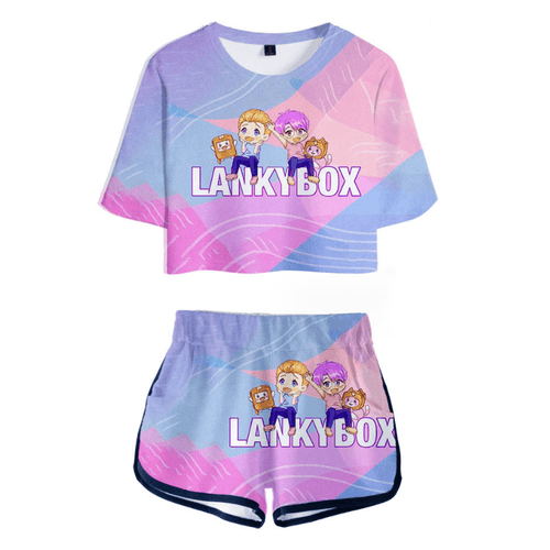 Lankybox T-Shirt and Shorts Suit
