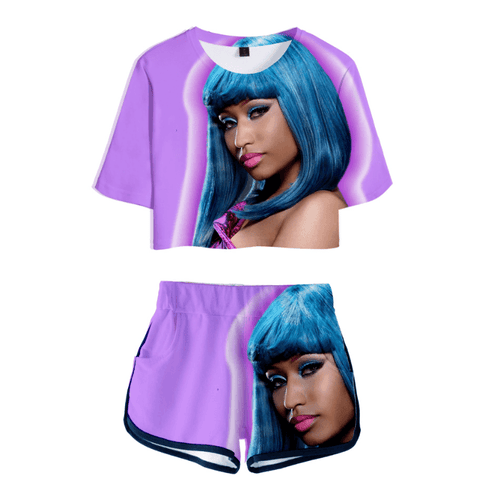 Nicki Minaj T-Shirt and Shorts Suits - I