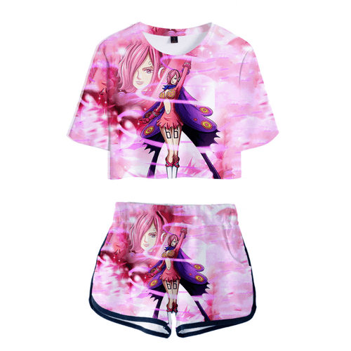 One Piece Anime T-Shirt and Shorts Suits - O