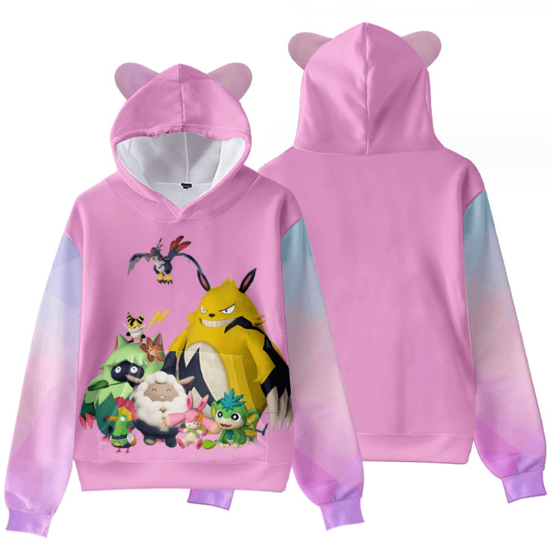 Palworld Game Cat Ear Hoodie - X