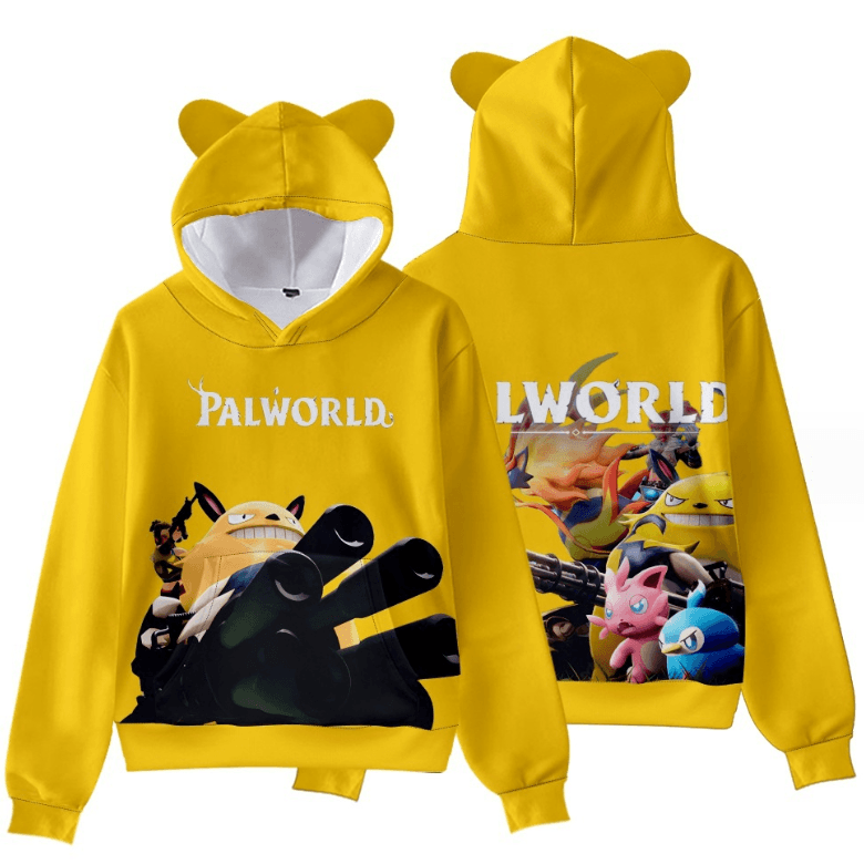 Palworld Game Cat Ear Hoodie