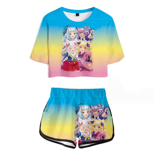 Show By Rock Anime T-Shirt and Shorts Suits - G