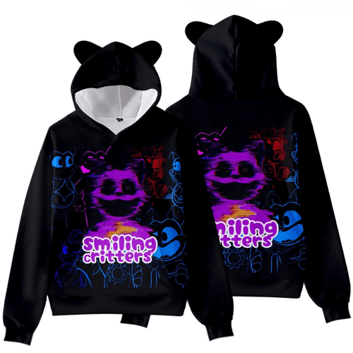 Smiling Critters Cat Ear Hoodie - H