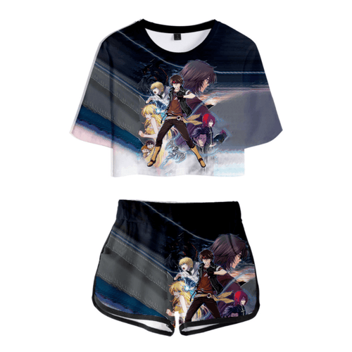 Sorcerous Stabber Orphen Anime T-Shirt and Shorts Suits - B