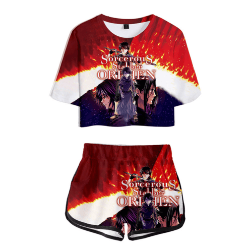 Sorcerous Stabber Orphen Anime T-Shirt and Shorts Suits - C