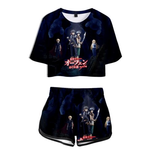 Sorcerous Stabber Orphen Anime T-Shirt and Shorts Suits - D