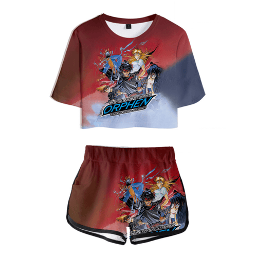 Sorcerous Stabber Orphen Anime T-Shirt and Shorts Suits - H