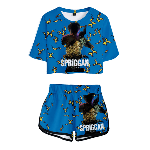 Spriggan Anime T-Shirt and Shorts Suits