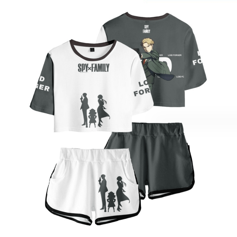 Spy×Family Anime T-Shirt and Shorts Suit - H