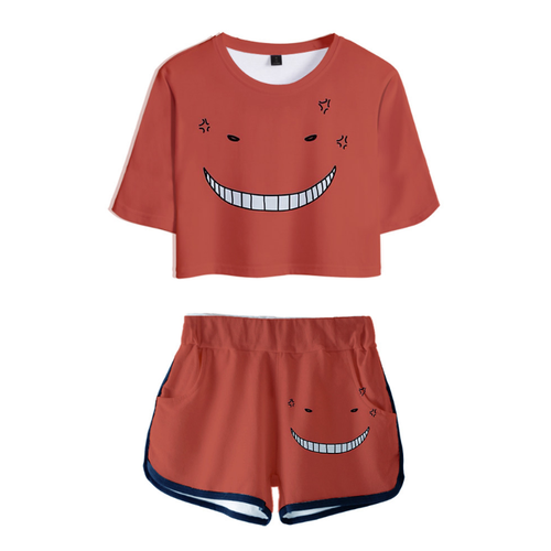 Assassination Classroom T-Shirt and Shorts Suits - E