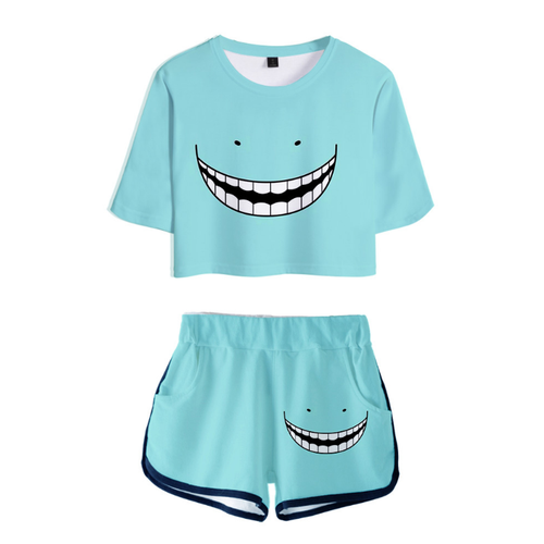 Assassination Classroom T-Shirt and Shorts Suits - F