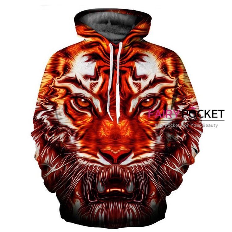 Tiger Animal Hoodie - N
