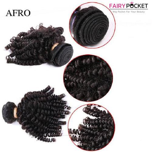 1 Bundle Afro Brazilian Remy Human Hair Weave