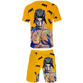 2Pac T-Shirt and Shorts Suits - C