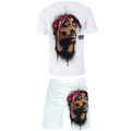 2Pac T-Shirt and Shorts Suits - E