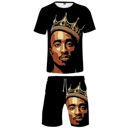2Pac T-Shirt and Shorts Suits - I