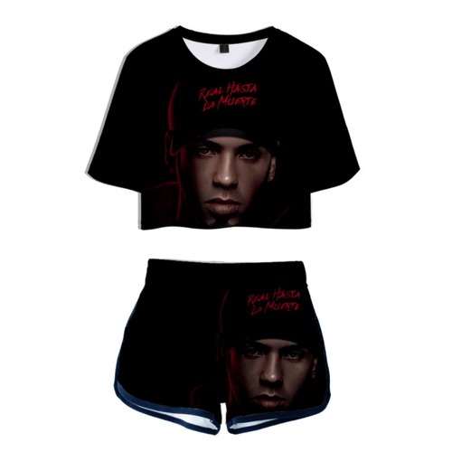 Anuel AA T-Shirt and Shorts Suits - E