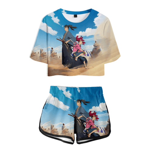 Appare Ranman Anime T-Shirt and Shorts Suit - B