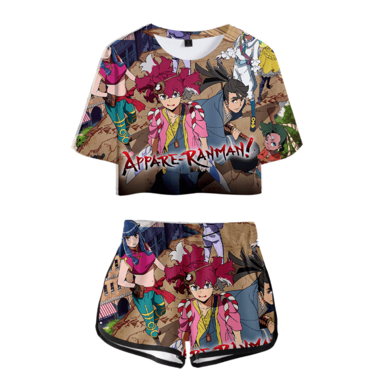 Appare Ranman Anime T-Shirt and Shorts Suit
