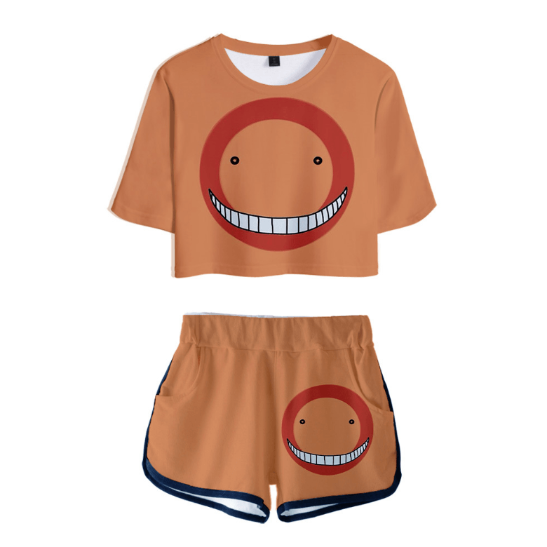 Assassination Classroom T-Shirt and Shorts Suits - C