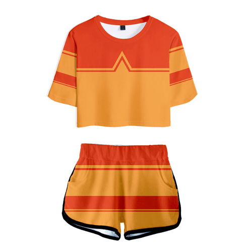 Avatar: The Last Airbender T-Shirt and Shorts Suits - F