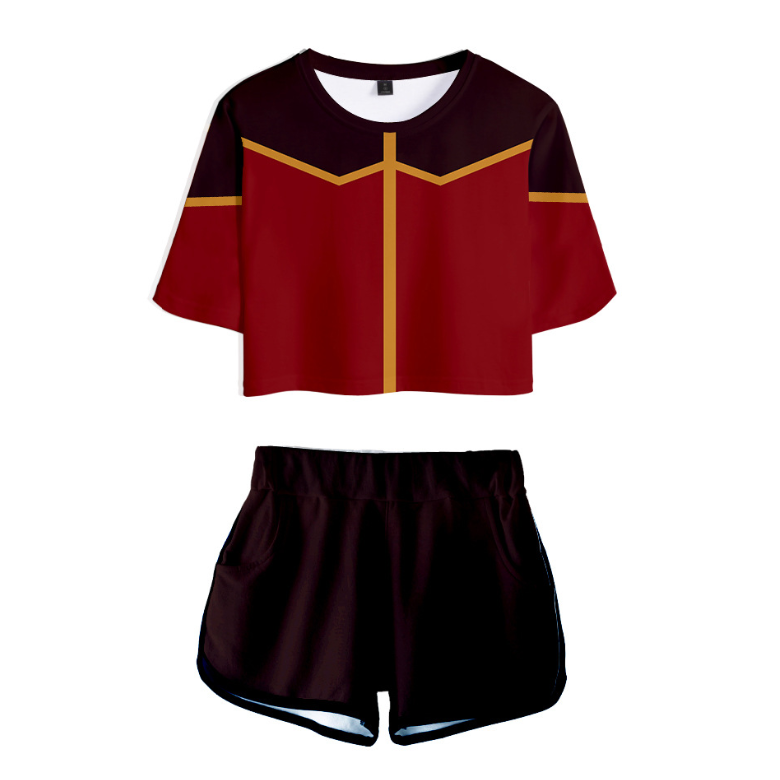 Avatar: The Last Airbender T-Shirt and Shorts Suits - H