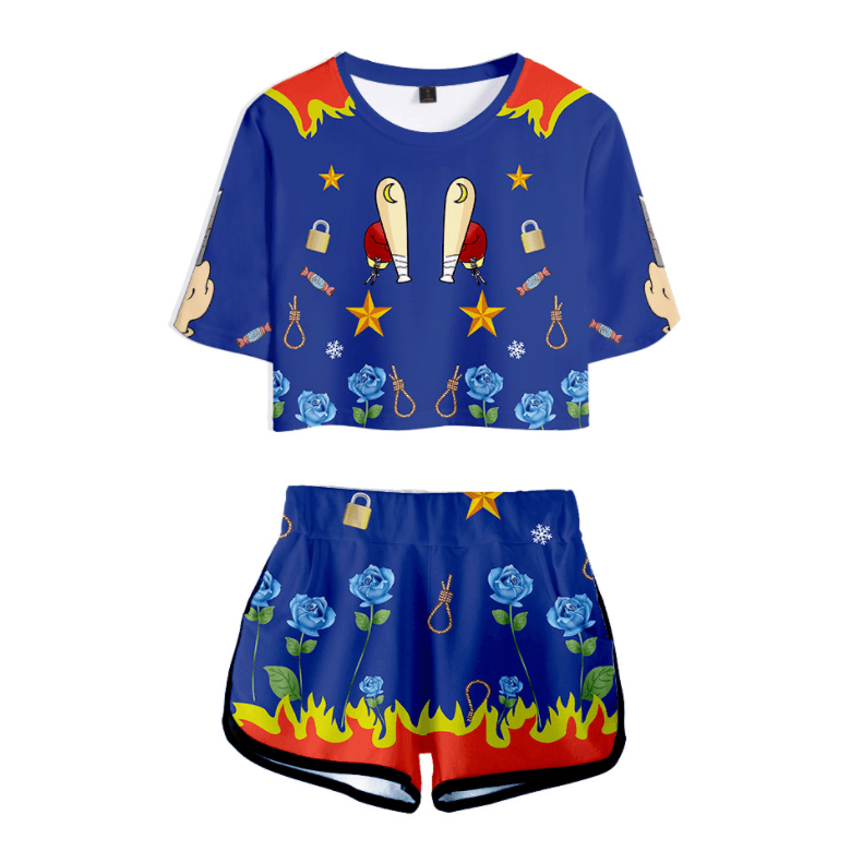 Birds of Prey T-Shirt and Shorts Suits - D