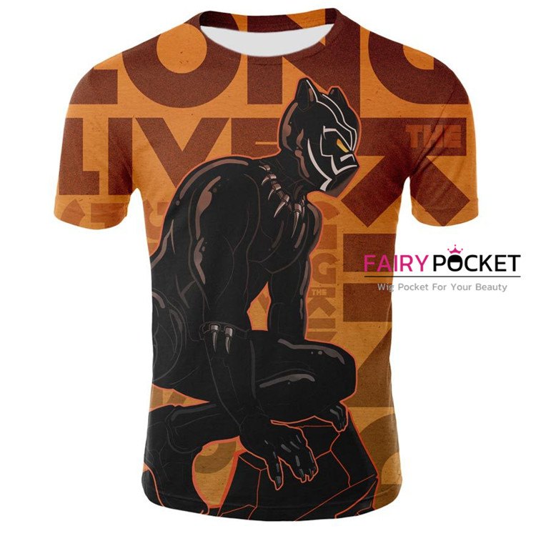 Black Panther T'Challa T-Shirt - D
