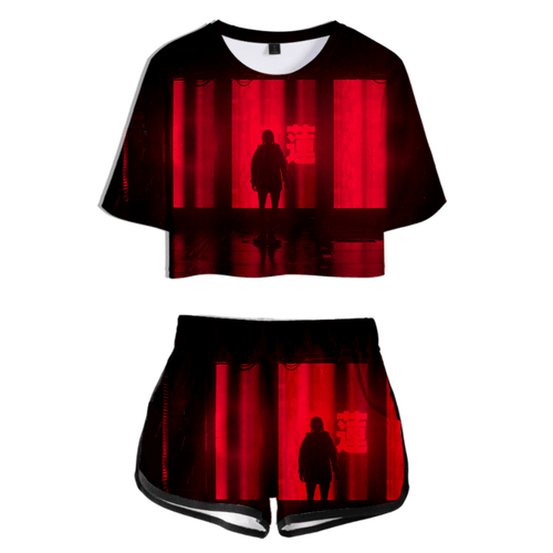 Blade Runner Black Lotus T-Shirt and Shorts Suits - E