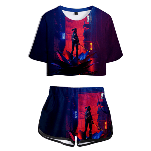 Blade Runner Black Lotus T-Shirt and Shorts Suits