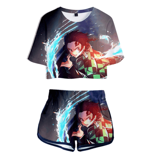 Blade of Demon Destruction Anime T-Shirt and Shorts Suits - BB