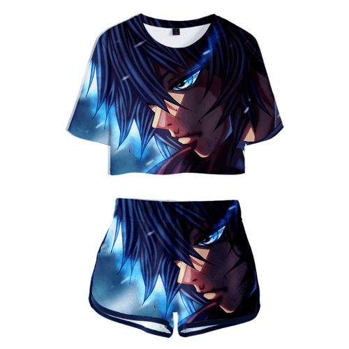 Blade of Demon Destruction Anime T-Shirt and Shorts Suits - G