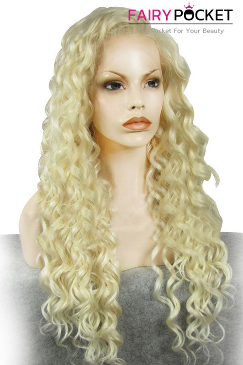 Blonde Long Curly Lace Front Wig