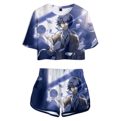 Bungo Stray Dogs T-Shirt and Shorts Suits - B