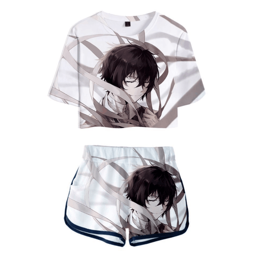 Bungo Stray Dogs T-Shirt and Shorts Suits - F
