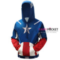 Captain America Steve Rogers Hoodie - B