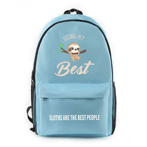 Cartoon Sloth Backpack (5 Colors) - B