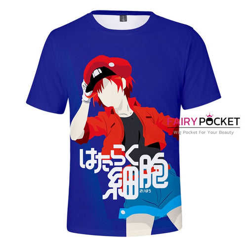 Cells at Work Red Blood Cell T-Shirt - B (Only US L)