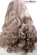 Cool Silver Wavy Synthetic Lace Front Wig