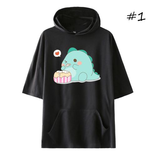 Cute Cartoon Dinosaur T-Shirt (5 Colors) - C